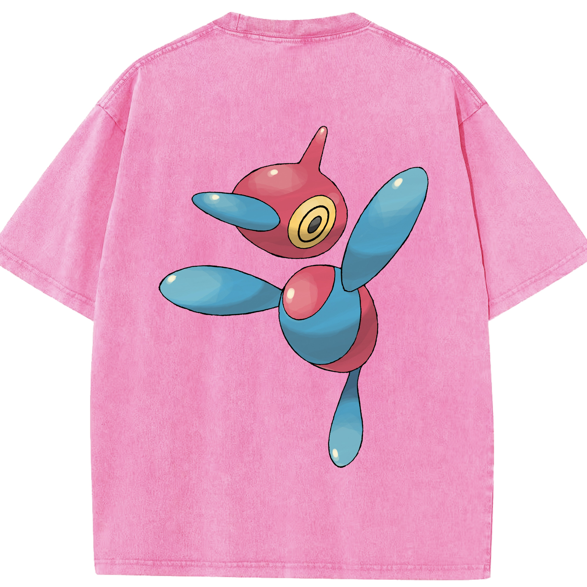 （画像用） ポケットモンスター Pokémon 綿100% ヴィンテージ風 半袖Tシャツ（背面プリント）